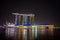 Nightscape of Singapore Marina Bay Sand