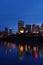 Nightshot of edmonton downtown