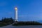 Nightshot of lighthouse of Blavand in Denmark