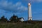 Nightshot of lighthouse of Blavand in Denmark