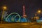 Nightshot of the radio tower and exhibition grounds in Berlin