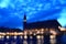 Nightshot in Venice in Italy. Blurred soft focus background. Abstract concept with bokeh and light