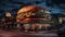 Nighttime burger joint serves up American culture generative AI