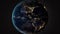 Nighttime Earth in 3D - A Mesmerizing Contrast of Lights and Darkness, Made with Generative AI