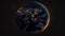 Nighttime Earth: A Serene and Mysterious View, Made with Generative AI