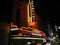 Nighttime image of the Parramount Theater in downtown Boston