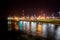 Nighttime Industry: The Vibrant Port of Antwerp
