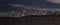 Nighttime panorama of Chicago skyline