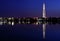 Nighttime Panorama of Washington Monument Skyline