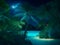 Nighttime Serenity: Expertly Crafted Tropical Paradise Night