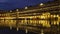 Nighttime view of the San Marco Plaza in Venice, Italy