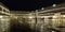 Nighttime view of San Marco Plaza in Venice, Italy