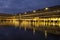 Nighttime view of San Marco Plaza in Venice, Italy