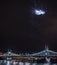 Nightview of liberty bridge in Budapest