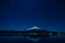 Nightview of Mount Fuji from Lake Yamanaka and Orion