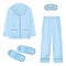 Nightwear Realistic Set