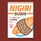 Nigiri Sushi Creative Promotional Banner Vector