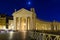 Nigth view of Ð¡olonnade on Saint Peter\'s Square in Rome