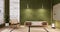 Nihon green room design interior -  room japanese style. 3D rendering