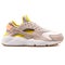 Nike Air Huarache Run Premium beige, metallic silver and yellow sneaker