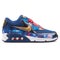 Nike Air Max 90 Premium Leather blue, red and gold sneaker