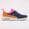 Nike Air Max Thea Premium Leather obsidian, pink and orange sneaker