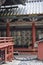 Nikko, 11th may: Corridor Hall with Barrels from Toshogu Shrine Temple in Nikko National Park of Japan