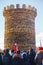 Nikola-Lenivets - March 9, 2019: Pancake week. Burning of the fortress of the Bastille