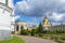 Nikolo-ugresha monastery. Russia. Bell tower. Abbey, Cathedral, middle ages.