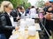 NIKOPOL, UKRAINE - MAY, 2019: distribution of food to the needy, charity event