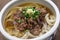 Niku udon, japanese meat noodle