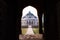 nila gumbad of humayun tomb exterior view at misty morning from unique perspective