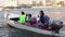 Nile River Cairo - Women drive boat in Nile River Cairo - Egypt