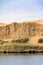 Nile River Vegetation and Sahara Desert dunes