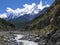 Nilgiri from Kali Gandaki river valley, Nepal