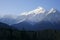 Nilgiri Mountain early in the morning from Mustang Nepal