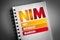NIM - Net Interest Margin acronym