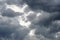 Nimbus clouds in the sky