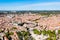Nimes Arena aerial view, France