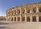 nimes, france: Roman arena in Nimes at sunset