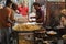 Nimki, popular Indian street food is being sold at famous Sardar Market and Ghanta ghar Clock tower in Jodhpur, Rajasthan, India