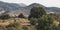 Nimrod Fortress from Hermon Stream Park in the Golan Heights