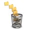 Nine Folders Wastebasket