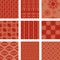 Nine seamless patterns