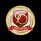 Ninety Anniversary Red Shield Luxury Badge