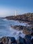 Ninini Point Lighthouse on Nawiliwili Bay in Kaua`i`