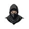 Ninja Logo of assassin head silhouette clipart