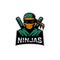 Ninja mascot logo vector
