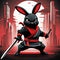 ninja rabbit ai generated image