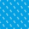 Ninja stars pattern vector seamless blue